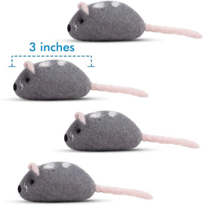 Felted Mouse Cat Toy 4 pack