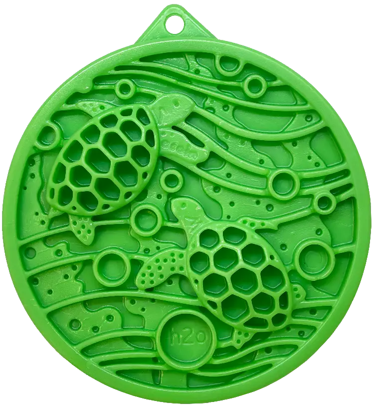 Water Enrichment Snacking Coin Dog Toy - Turtle