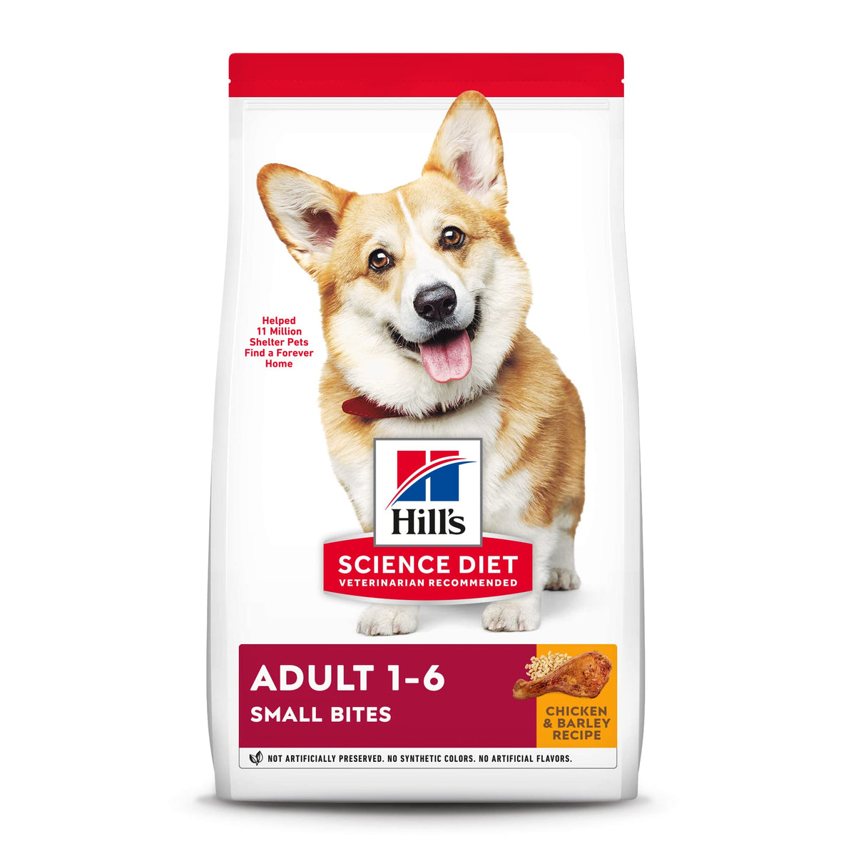 Hill's Science Diet Dry Dog Food, Adult, Small Bites, Chicken & Barley Recipe, 5 lb. Bag