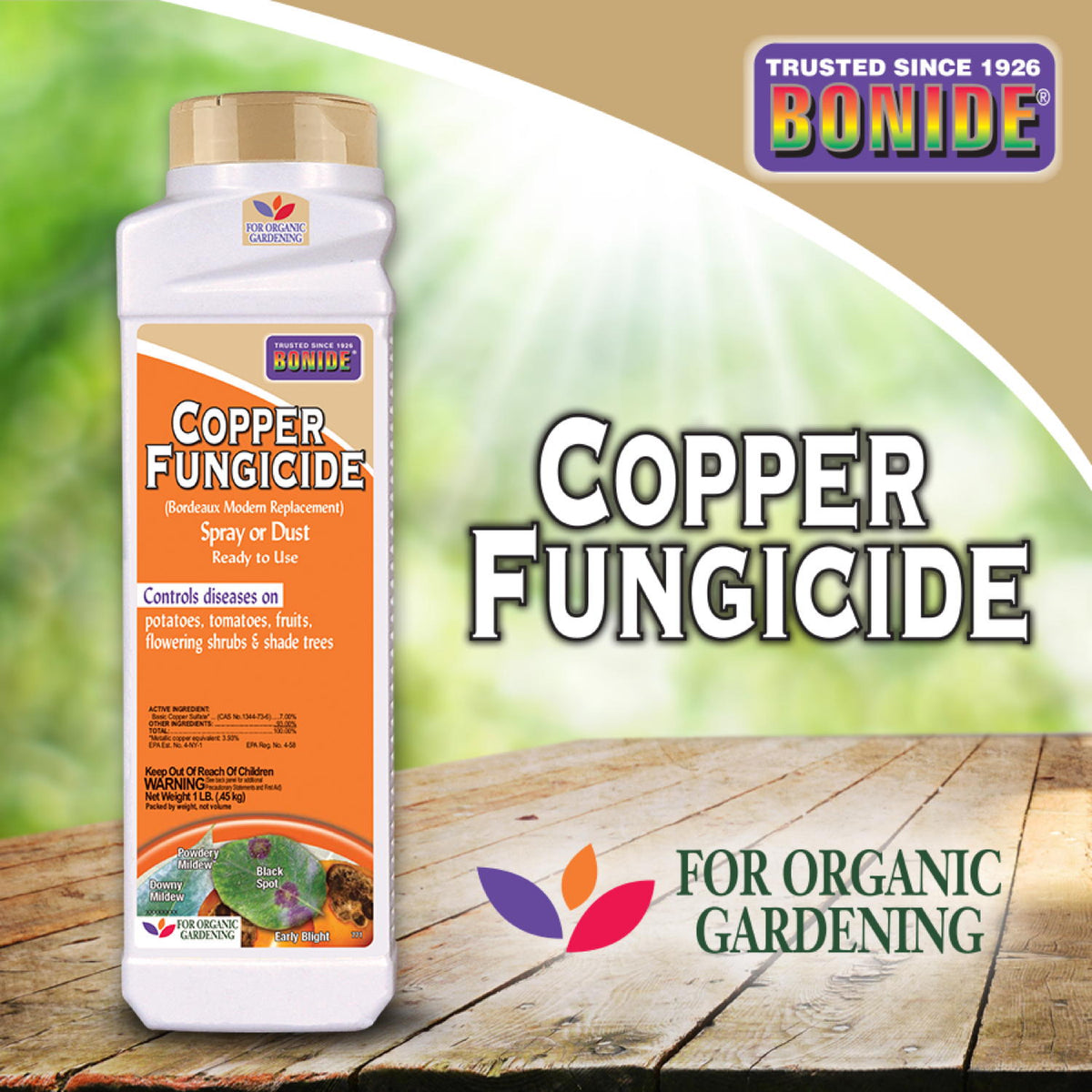Bonide - Copper Fungicide Dust 7.0% Copper Sulfate