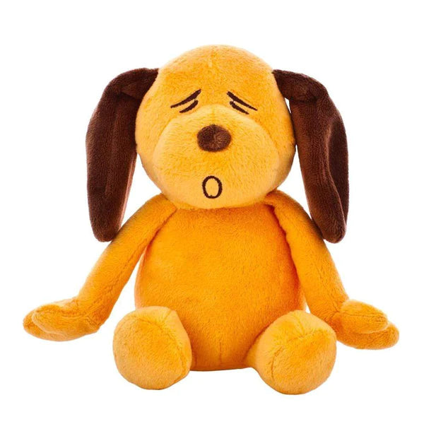 Blueberry Pet - Squeaky Dog Toy Plush Woof Sleepy Gold Orange