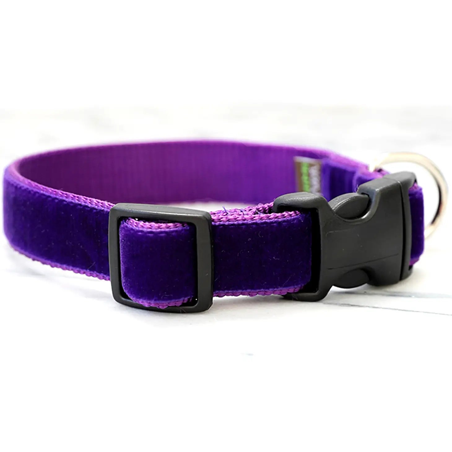 Mimi Green - Dog Collar Purple Velvet