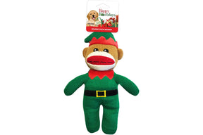 Holiday Toy Sock Monkey With Hat