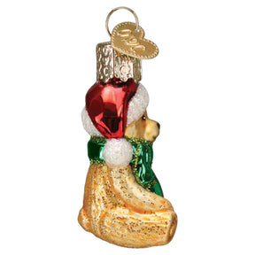 Old World Christmas - Ornament Glass Mini Teddy Bear