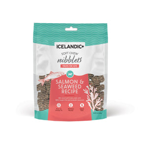 Icelandic+ - Soft Chew Nibblets Salmon &	Seaweed Treats For Cats