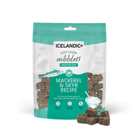 Icelandic+ - Soft Chew Nibblets Mackerel & Skyr Treats For Cats