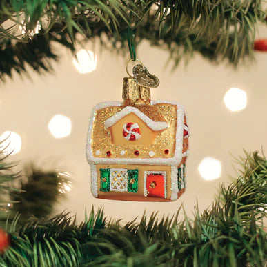 Old World Christmas - Ornament Glass Mini Gingerbread House