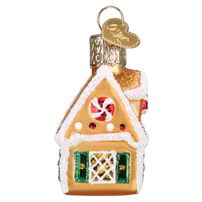 Old World Christmas - Ornament Glass Mini Gingerbread House