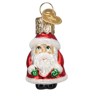Old World Christmas - Ornament Glass Mini Santa