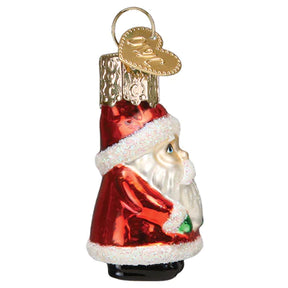 Old World Christmas - Ornament Glass Mini Santa