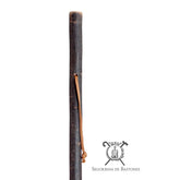 Mountain cane made of natural chestnut with bark