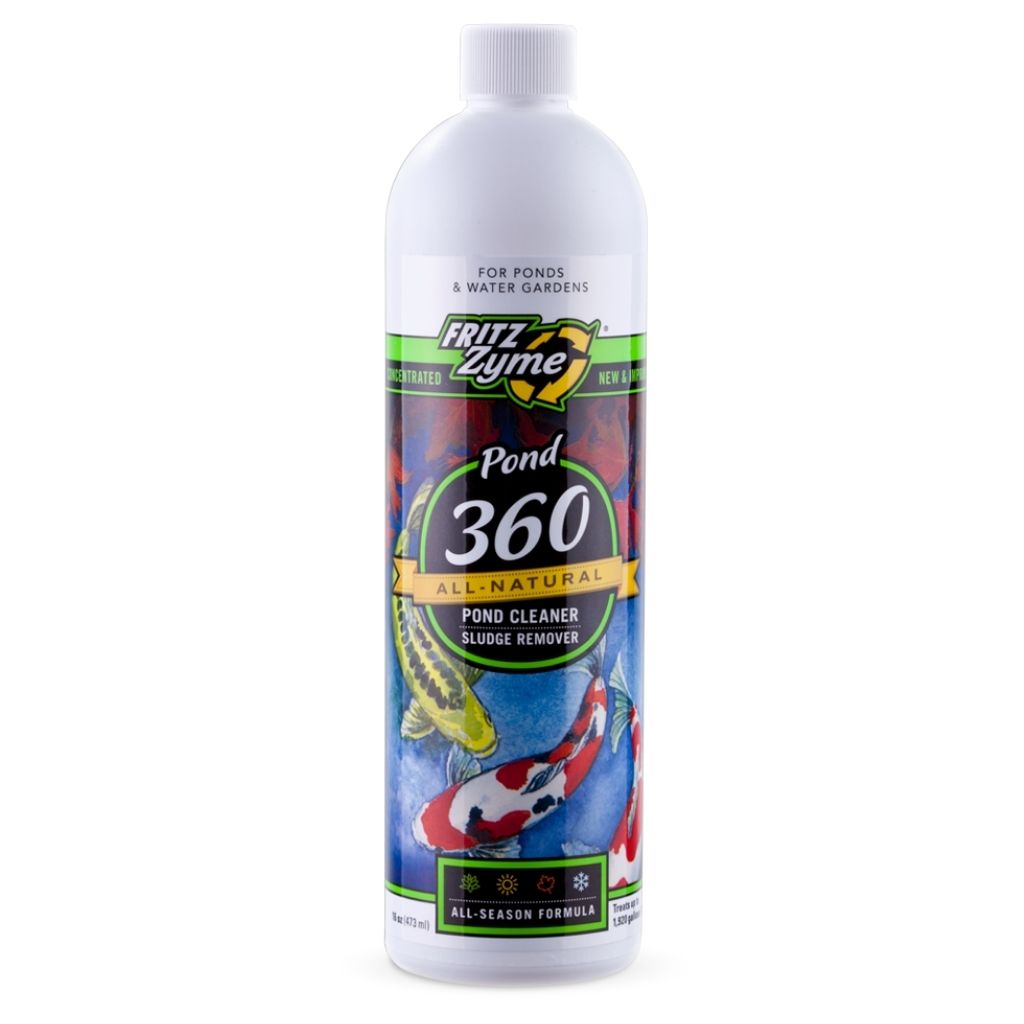 Fritz Aquatics FritzZyme 360 Freshwater Biological Pond Cleaner 16 oz.-Southern Agriculture