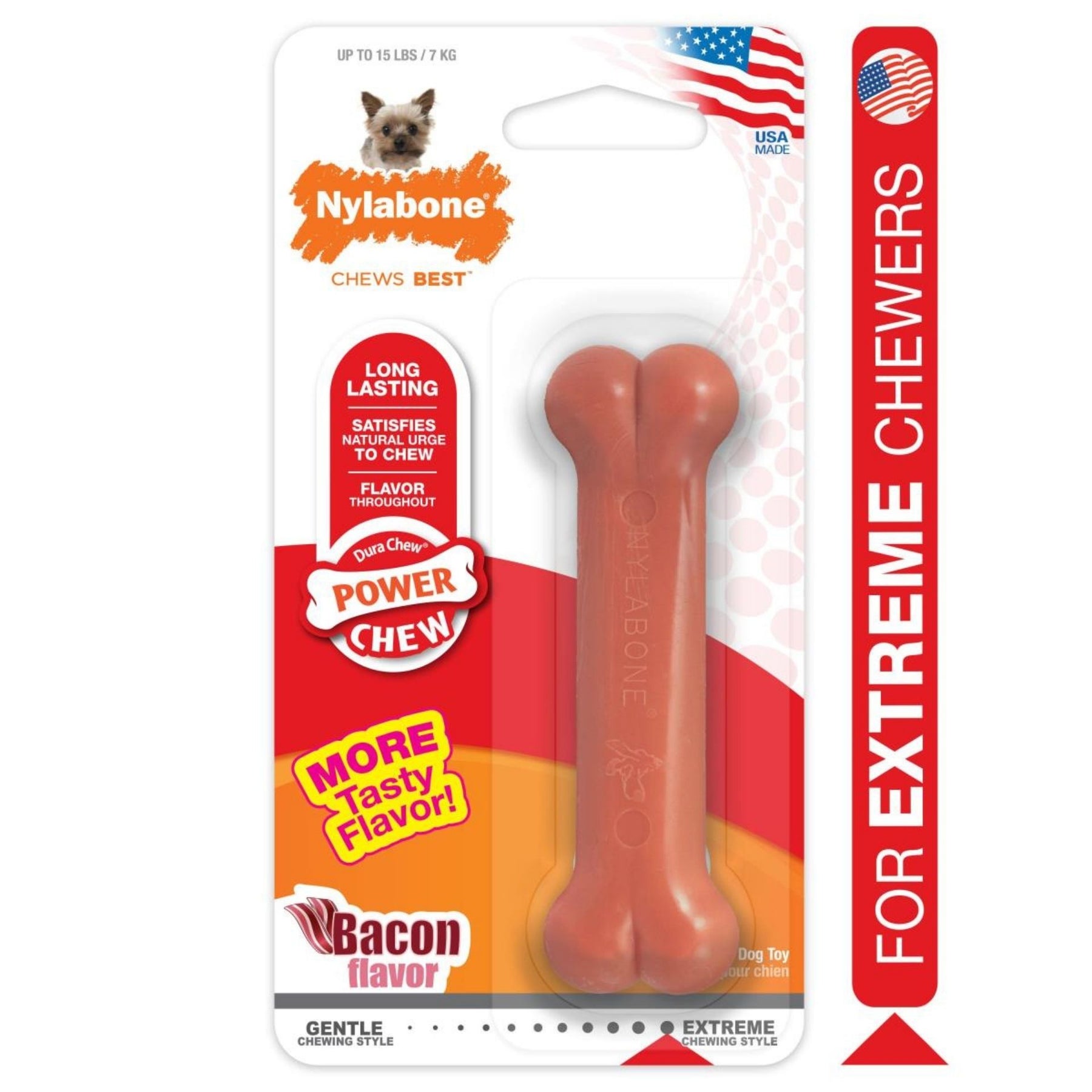 Nylabone - Dura Chew Bone Bacon-Southern Agriculture