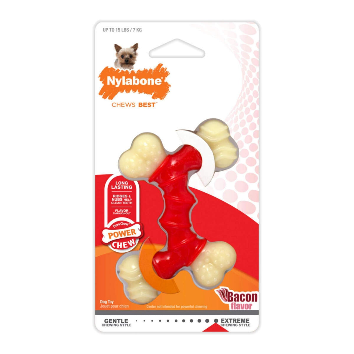 Nylabone - Dura Chew Double Bone Bacon Flavor-Southern Agriculture