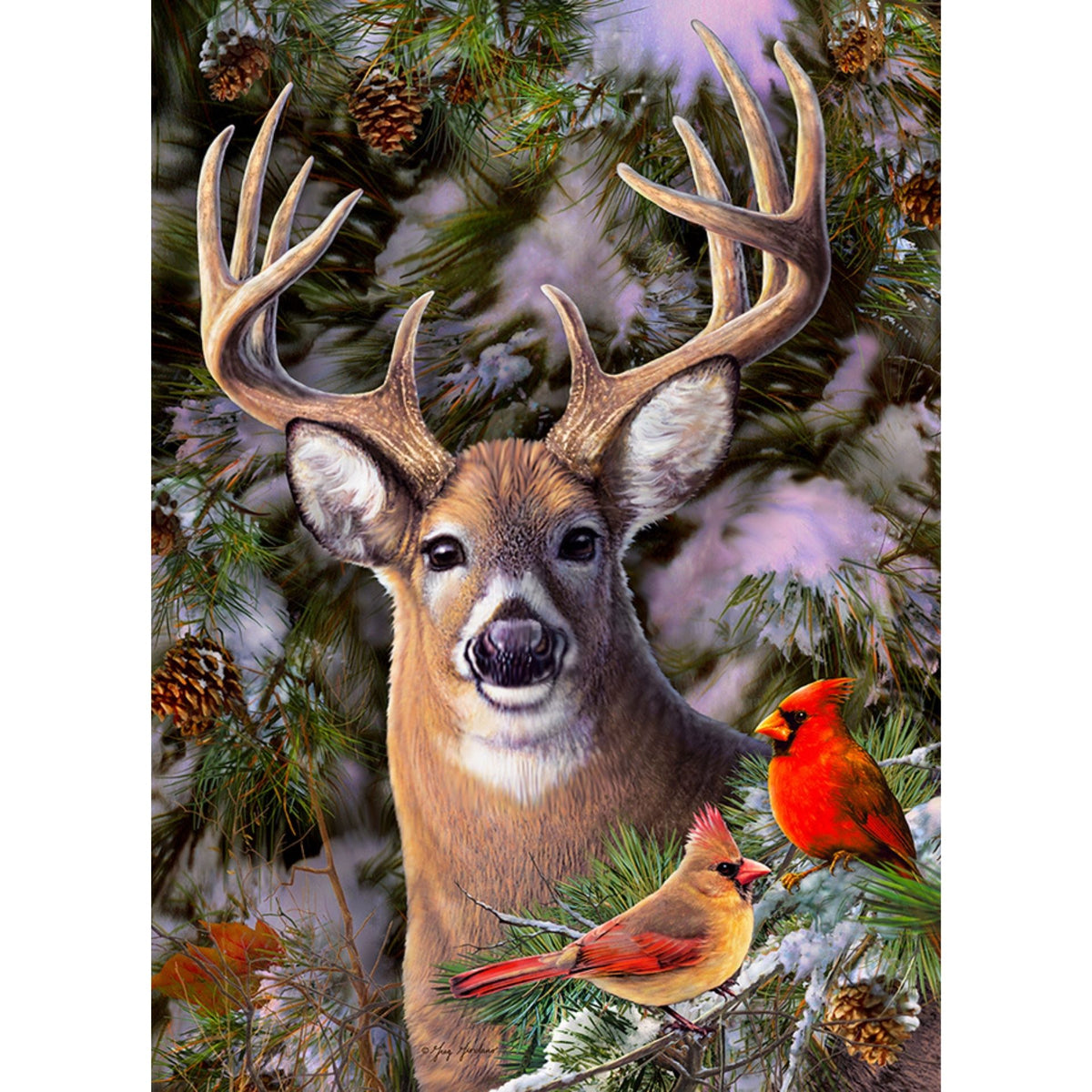 Puzzle: One Deer Two Cardinals-Southern Agriculture