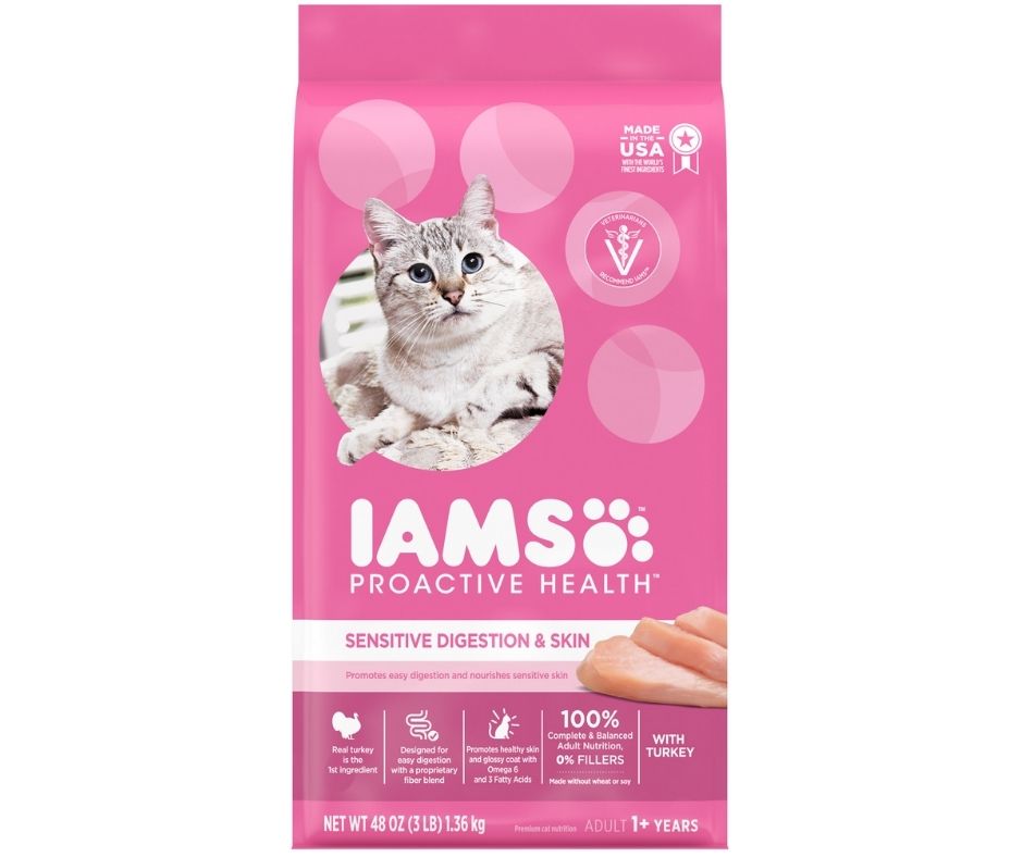 Iams - Procative Health Adult Sensitive Digestion & Skin Dry Cat Food 3 lb-Southern Agriculture