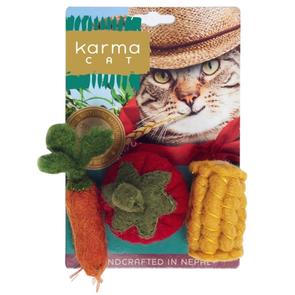 Veges Wool Cat Toy Pack of 3-Southern Agriculture