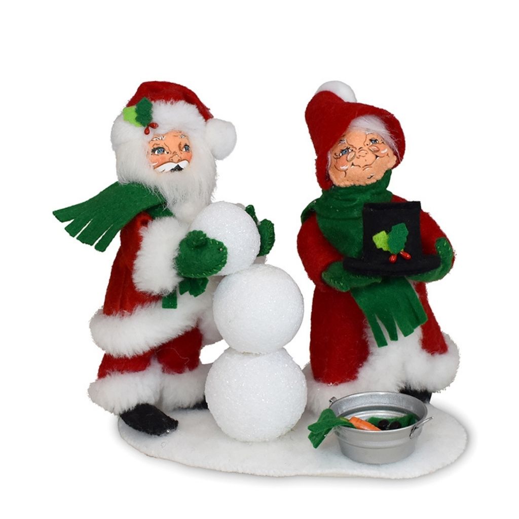 Annalee Santa & Mrs Build A Snowman 6 Inch-Southern Agriculture