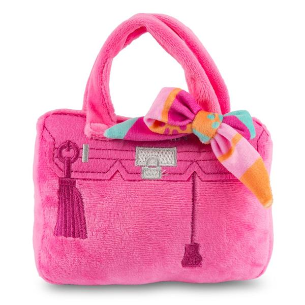 Haute Diggity Dog - Barkin Bag Pink with Scarf (Rich Bitch). Dog Toy.-Southern Agriculture