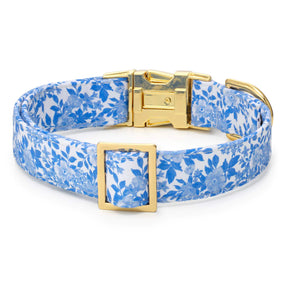 Dog Collar Blue Rose Spring