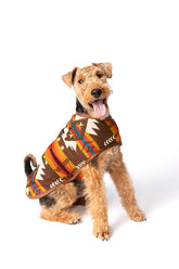 Chilly Dog- Dog Blanket Coat Southwest Brown