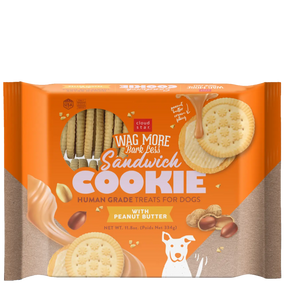 Cloud Star - Wag More Bark Less Sandwich Cookie Peanut Butter