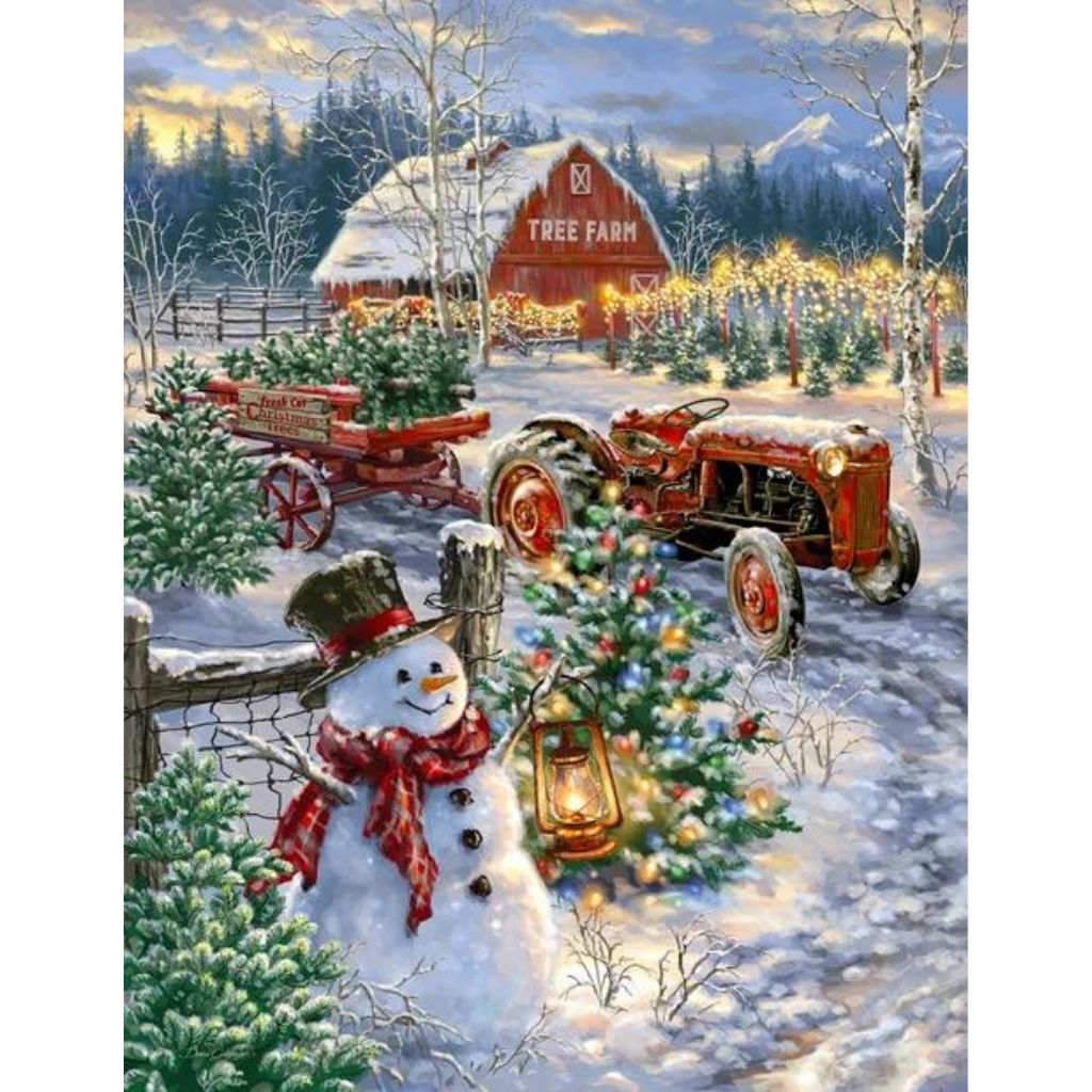 Puzzle Christmas Tree Farm-Southern Agriculture