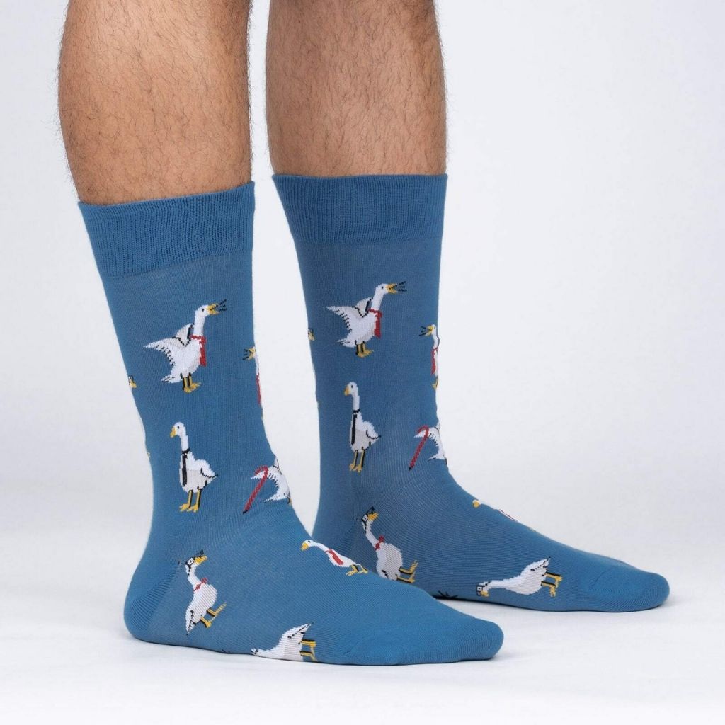 Socks Men's Crew Spruced Up Goose-Southern Agriculture