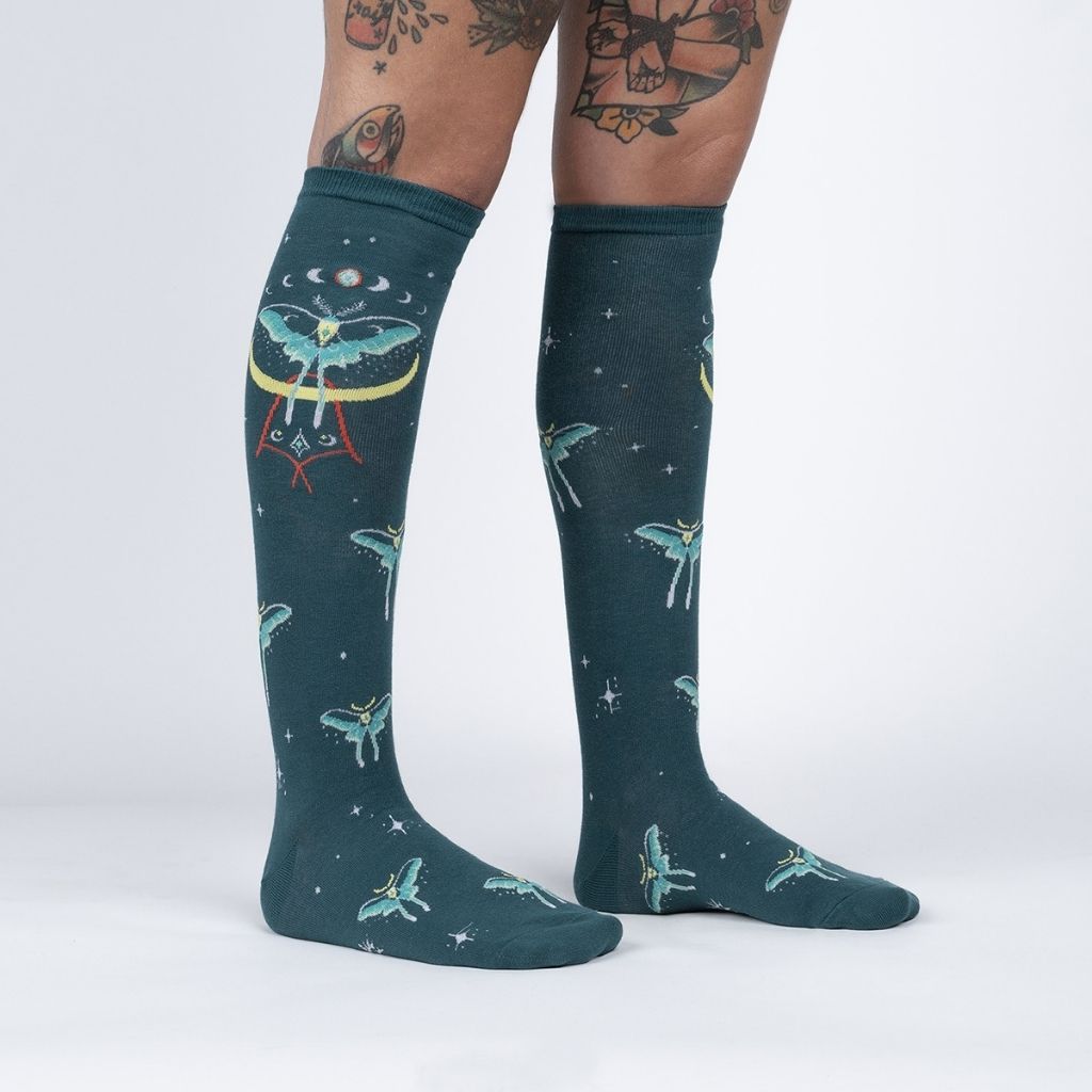 Socks Knee High Mystic Moth-Southern Agriculture