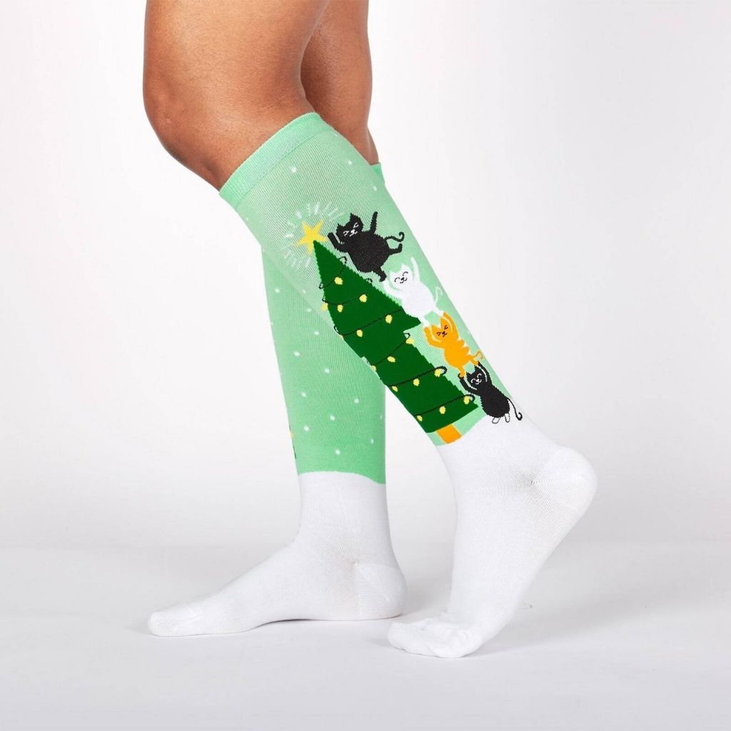 Socks Knee High Naughty or Nice-Southern Agriculture