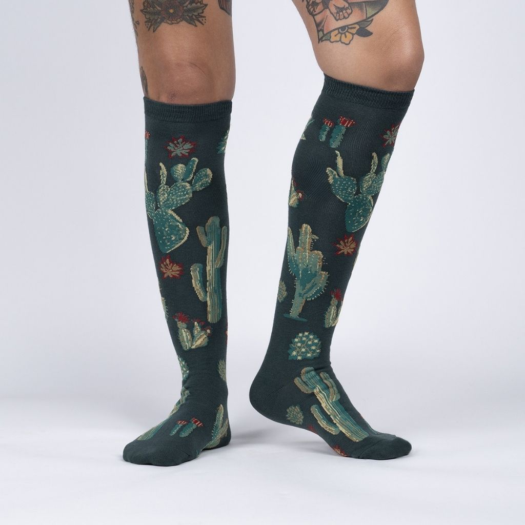 Socks Cactus Jungle Knee High-Southern Agriculture