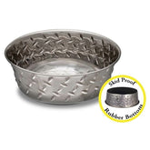 Loving Pets - Bowl Diamond Plate Stainless-Southern Agriculture