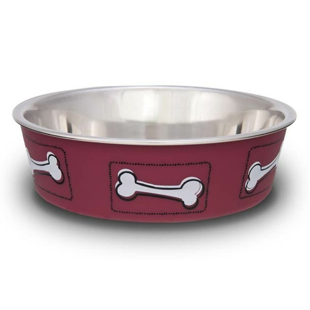Loving Pets - Bella Bowl SSteel Non Skid Hawaiian Red-Southern Agriculture