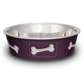 Loving Pets - Bella Bowl SSteel Non Skid Wineberry-Southern Agriculture