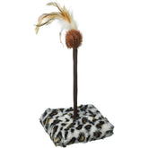 Jungle Jabber Feather Ball On Carpeted Square