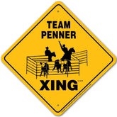 Team Penner X-ing Sign