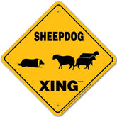 Sheepdog X-ing Sign