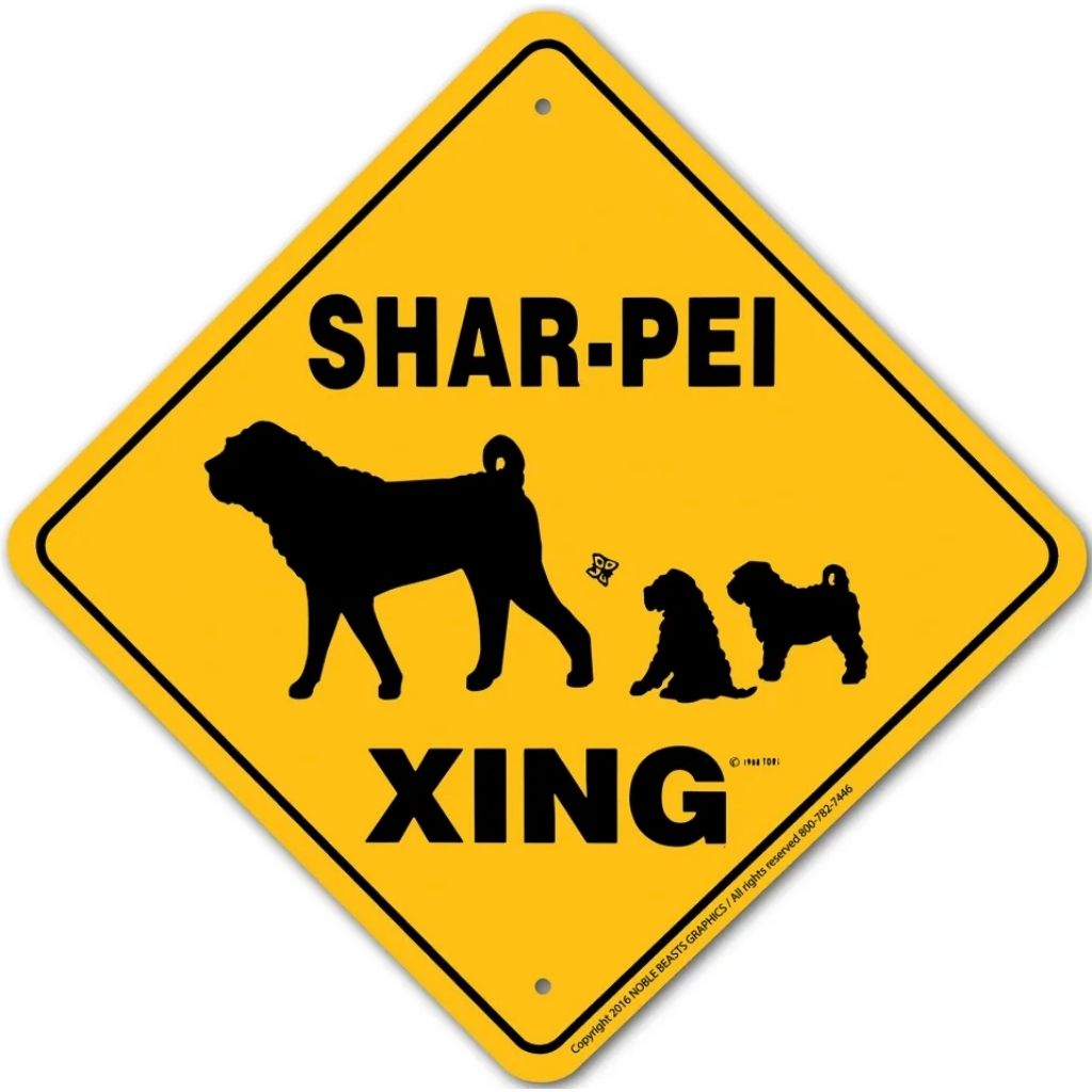 Shar-Pei X-ing Sign