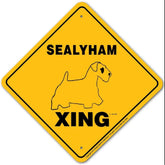 Sign X-ing Sealyham Terrier