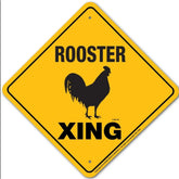 Sign X-ing Rooster