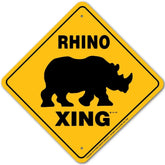 Sign X-ing Rhino