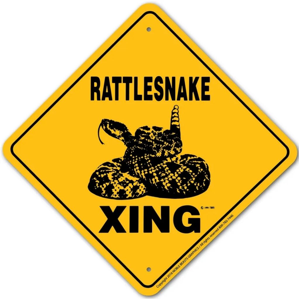 Sign X-ing Rattlesnake