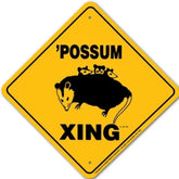 Sign X-ing Possum
