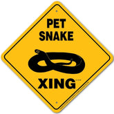 Sign X-ing Pet Snake