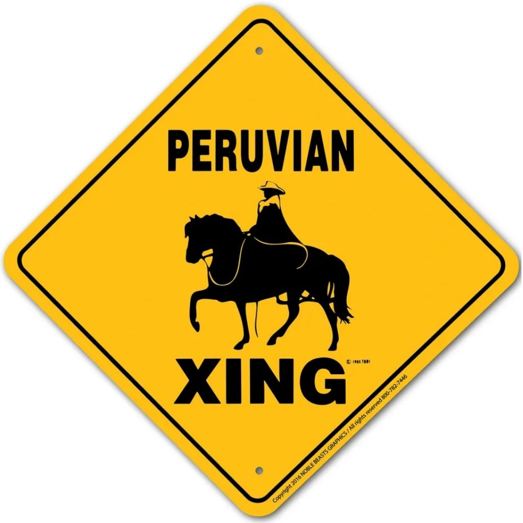 Peruvian X-ing Sign