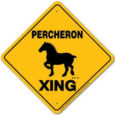 Percheron X-ing Sign