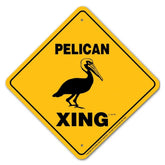 Pelican X-ing Sign