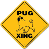 Sign X-ing Pug
