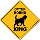 Sign X-ing Otter Hound