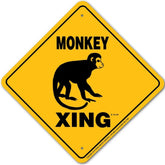 Monkey X-ing Sign
